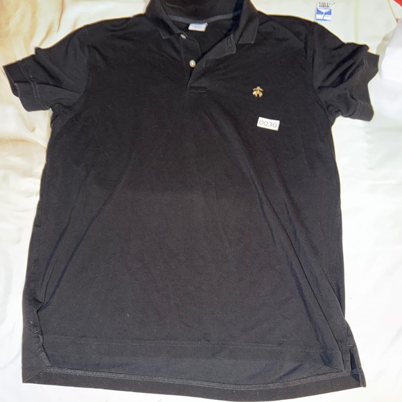 Brooks Brothers Other - Brooks Brothers Mens XL Black Pique Short Sleeve Polo Shirt Golden Fleece